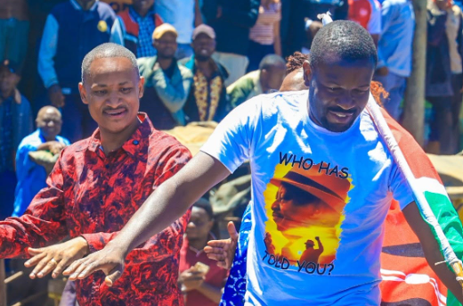A file photo of Embakasi East MP Babu Owino and Nairobi Senator Edwin Sifuna.